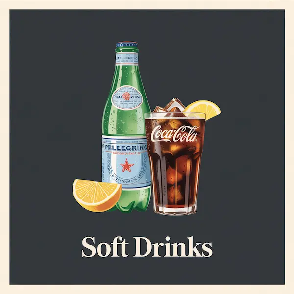 Assorted Italian soft drinks
